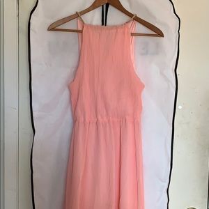 pink pleated gown💓